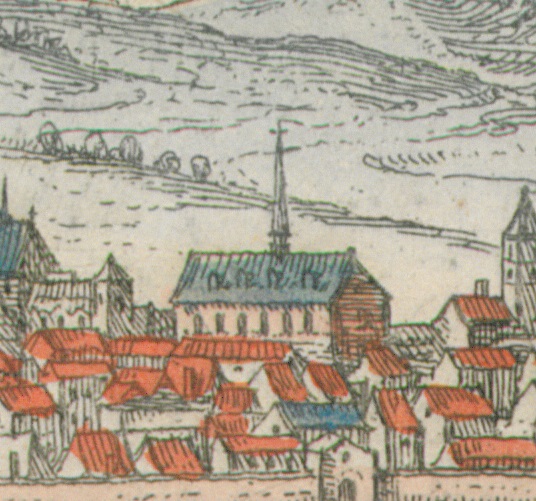 St Blasius Predigerkloster von Georg Hufnagel mit dem Titel Ratisbona aus dem Jahr 1515